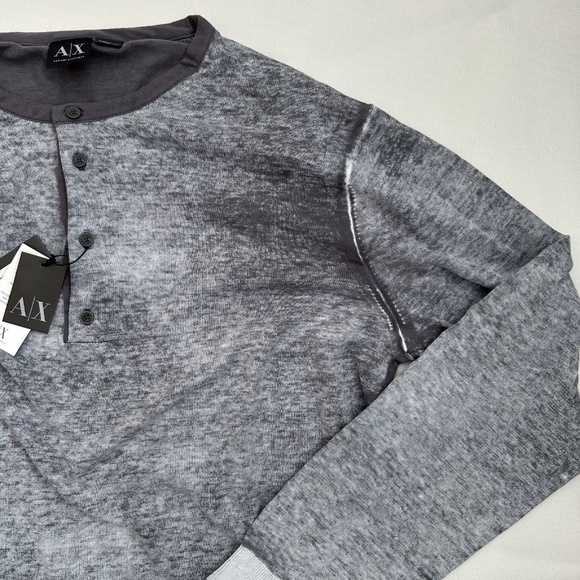 Armani Exchange Grey Pullover Sweatshirt w/ Wings Mens XXL - Picture 3 of 15